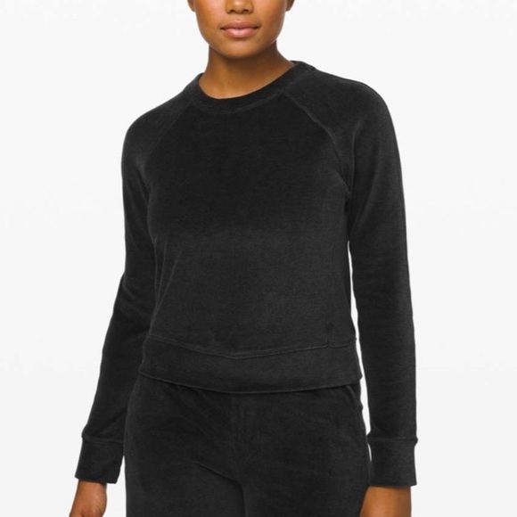 Lululemon Every Moment Crew Heathered Black 10 - Picture 1 of 4